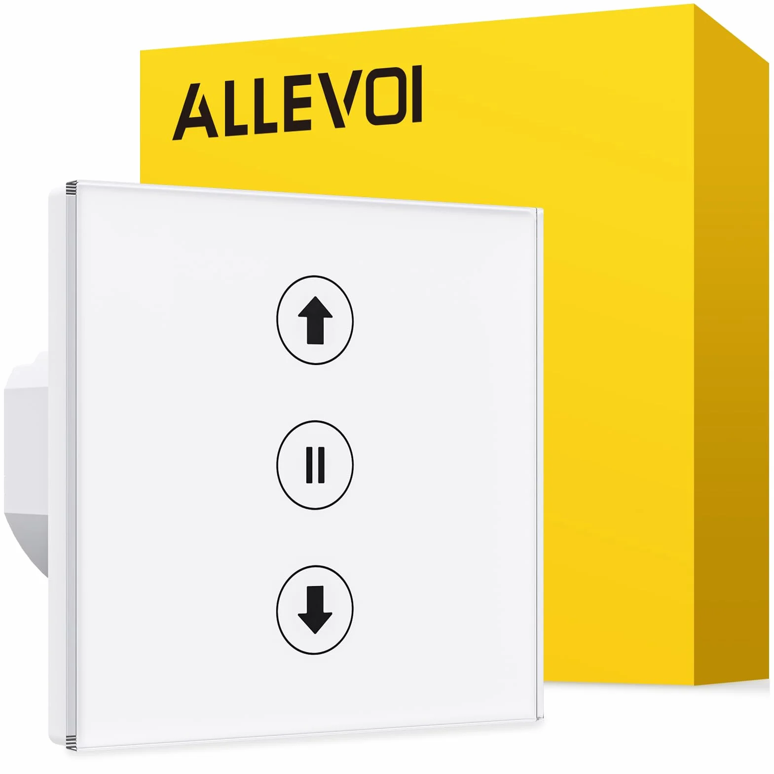 Interrupteur Volet Roulant Connecté CS01, Compatible Alexa/Google Home/Smart Life, Commande Vocale et APP