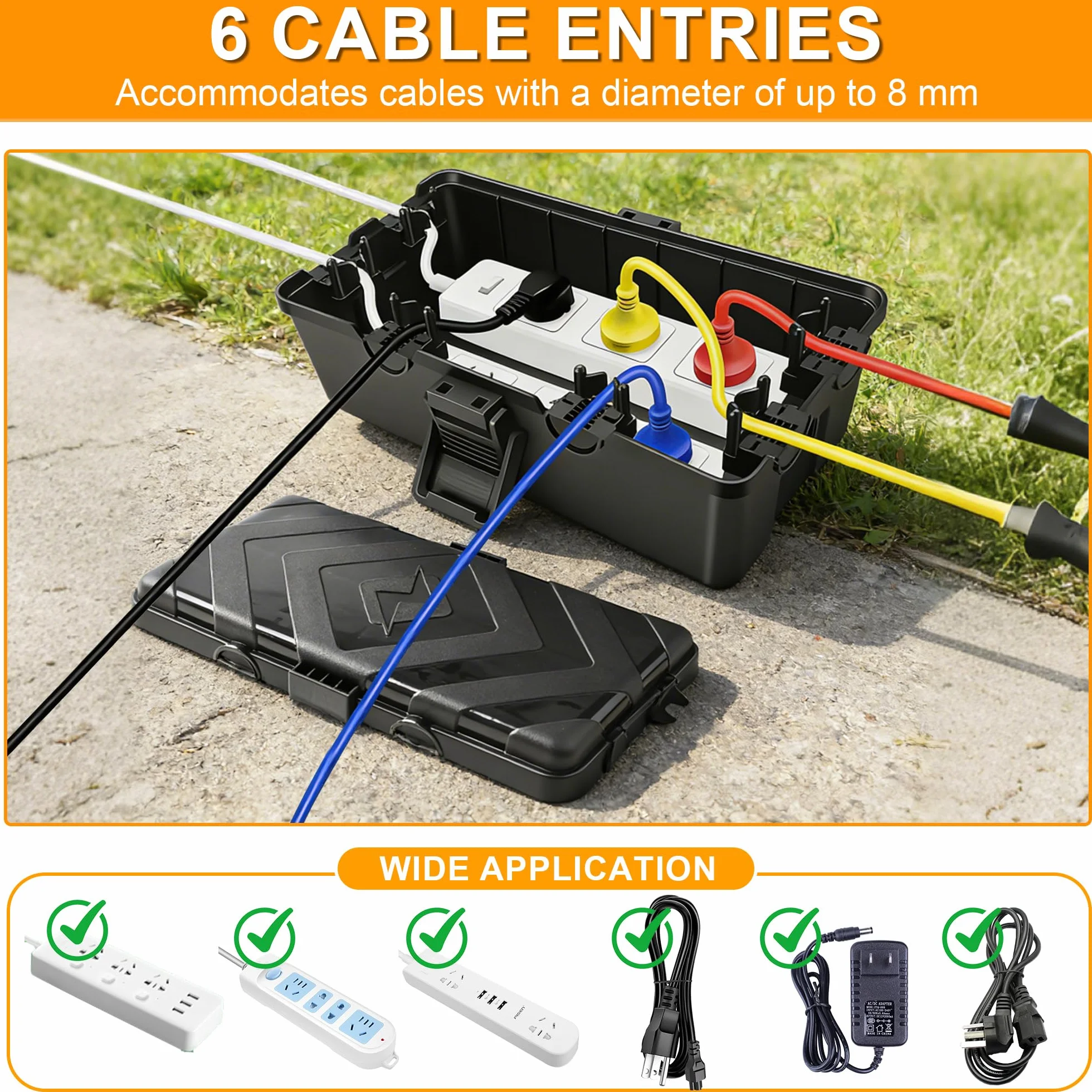 Boîte à Câbles Étanche IP55 26 x 15 x 9 cm Coffret Electrique Extérieur
